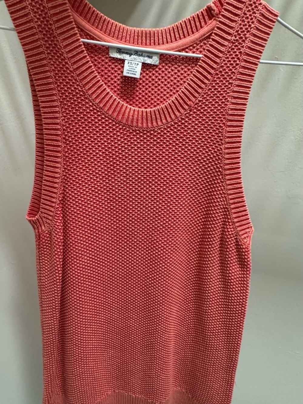 Tommy Bahama Coral Textured Knit Top